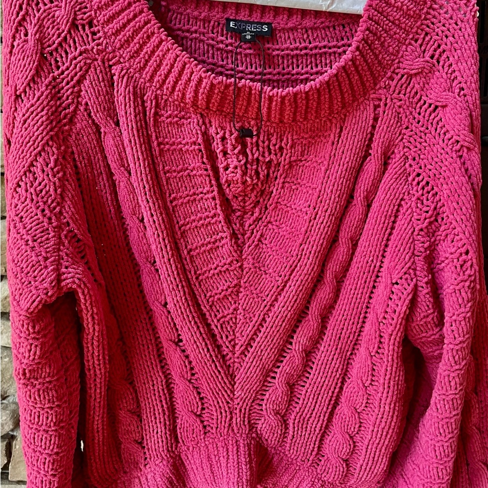 Pink express sweater